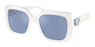 Swarovski SK6001F Asian Fit 100355 Womens Sunglasses White Size 55