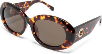 Linda Farrow Lfl 1462 C2 SUN Zonnebrillen - Dames - Zonnebrillen - Bruin - 55 MM - Accessoires