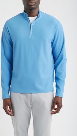 Johnnie-O Hoppin Rib Quarter Zip in Sailor at Nordstrom, Size Xx-Large