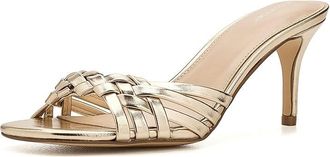 Calvin Klein Wendine Womens Sandals Gold : 6.5 M, Faux Leather