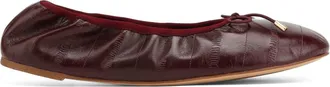 Naked Wolfe Scrunch Natural Snake in Burgundy at Nordstrom, Size 39