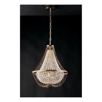 Netlighting Vienna Crystal K9 Chandelier 45Cm Diameter Gold E14