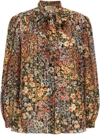 Valentino Garavani Apr&egrave;s lhiver Fiorellini Print Shirt - Dames - Blouses - Veelkleurig - L - Overhemden