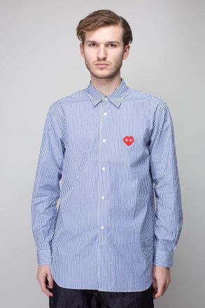Comme Des Garçons Mens Shirt Woven Stripe
