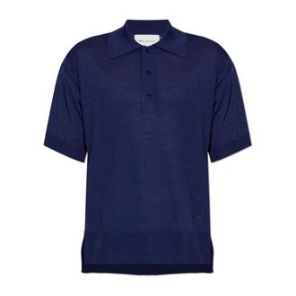 Ami V-neck Knitwear, male, Blue, Size: 2XL Ami de Coeur Polo