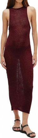 Haight Pia Knit Midi Dress In Marsala