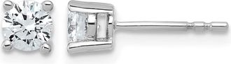 Diamond2Deal 14k Gold 3/4 ct Round Lab Grown Diamond Stud Earrings VS Clarity, D-E Color