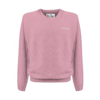 MC2 Saint Barth Truien & Vesten, Heren, Roze, XL, Wol, Regent Lamswollen Trui