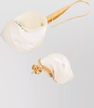 Forte_Forte drop and stud earrings shell motif