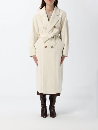Max Mara Cappotto lungo doppiopetto Madame in lana con cintura