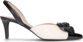 Pretty Ballerinas Pumps met spitse neus - Dames - Pumps - Beige - 37 EU - Leer - Schoenen