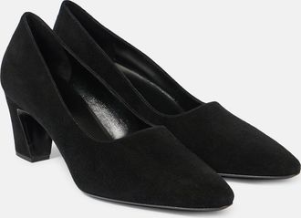 The Row Marta 65 suede pumps