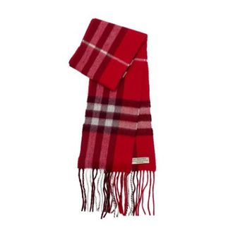 Burberry Pre-owned Vintage Scarf - Dames - Pre-owned - Rood - Maat: ONE Size Kasjmier