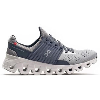 On Cloudswift Textile Synthetic Mens Lace Up Trainers - Alloy Eclps - Size:UK 10.5