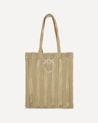 Pinko Borsa Tote media Easy in rafia Woman UNI
