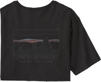 Patagonia Mens 73 Skyline Regenerative Organic Pilot Cotton T-Shirt Black S