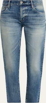 Moussy Vintage Waverly Raw-Hem Ankle Jeans