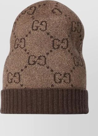 Gucci nuancie hat knit texture ribbed hem