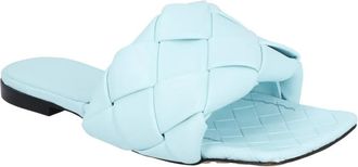 Bottega Veneta Sandalen - Lido Flat Sandal - Gr. 36 (EU) - in Blau - für Damen
