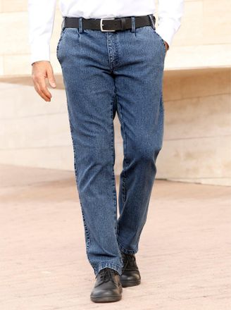 Marco Donati Bequeme Jeans MARCO DONATI, Herren, Gr. 24, Unterbauchgr&ouml;ssen, blau (blau, bleached), 86% Baumwolle, 13% Polyester, 1% Elasthan, unifarben, lang, Jean