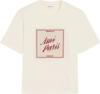 Ami T-shirts - Heren - T-shirts - Beige - XL - Tops