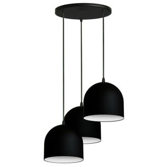 Netlighting Madison Cluster Pendant Ceiling Light Black White 35cm