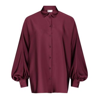 Vera Mont Dames, Blouses & Shirts, Rood, Maat: XS Satijn