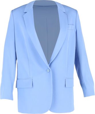 Stella McCartney Stella McCartney Pre-owned Womens Single Breasted Blazer in Light Blue Wool - Size EU 40 (Womens)