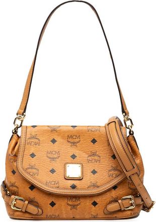 MCM Pre-owned MCM Visetos Coated Canvas Satchel Ladies U2243