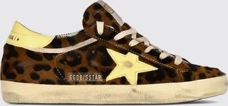 Golden Goose Sneakers Super-Star in pelle e cavallino con stampa animalier