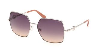 Guess GU00285 10Z Womens Sunglasses Silver Size 58