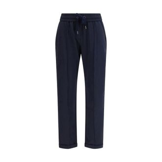 Brunello Cucinelli Donna, Pantaloni, Blu, L, new