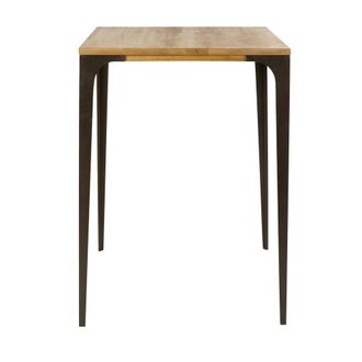 Maisons du monde Mesa alta profesional industrial de comedor de mango claro L.75