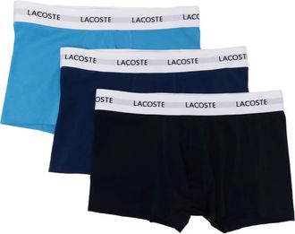Lacoste Boxer con logo in vita (3 pezzi) - Blu