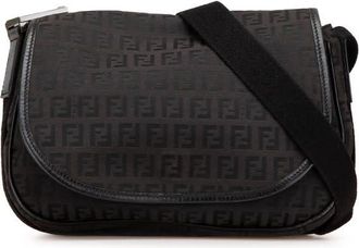 Fendi Pre-owned Fendi Zucchino Canvas Crossbody Ladies 8BR320