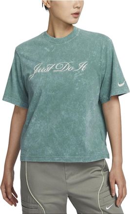 Nike (WMNS) Nike Sportswear T-shirt Asia Sizing Washed Teal FZ4886-361