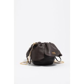 Bimba & Lola Ebony Leather P&eacute;talo Bag at Nordstrom