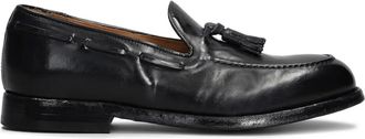 Green George Mocassini in pelle con nappa - Nero