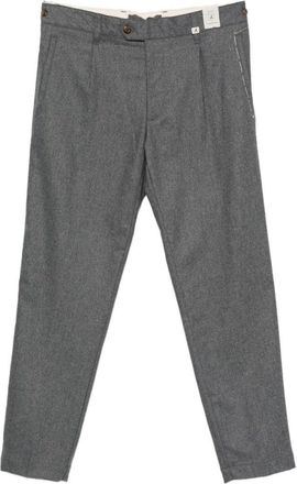 Myths Tailored Gray Trousers With Front Pleats