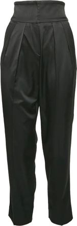 Emporio Armani Satijnen plooibroek - Zwart