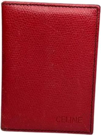 Celine Pre-owned Vintage Cardholder - Dames - Vintage Accessoires - Rood - ONE Size - Leer - Vintage
