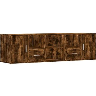 vidaXL Vidaxl - Mueble De Esquina Madera Ingenier&iacute;a Roble Ahumado 160x40x45 Cm