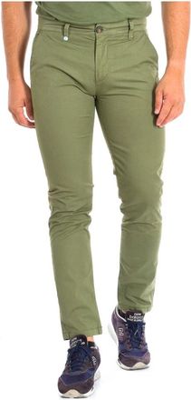 La Martina Recht Gesneden Lange Broek - Heren - Chinos - Groen - W30 - Katoen - Broeken