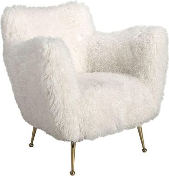 Angel Cerd&aacute; Sill&oacute;n tela pelo largo blanco