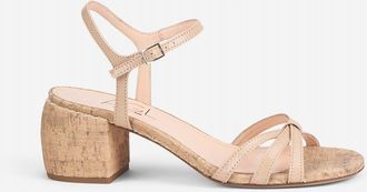 AGL Clio Sandal with Medium Heel in Powder Pink Patent at Nordstrom, Size 37.5