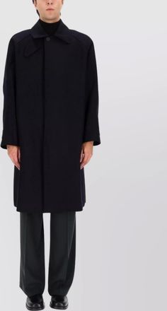 STUDIO NICHOLSON long coat with buttoned cuffs and pockets