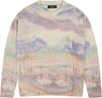 Amiri Maglione con fantasia tie-dye - Toni neutri
