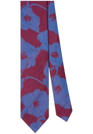 Robert Talbott Duvall Large Floral Jacquard Unlined Necktie in Red at Nordstrom