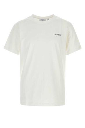 Off-white White Logo Crew Neck T-Shirt