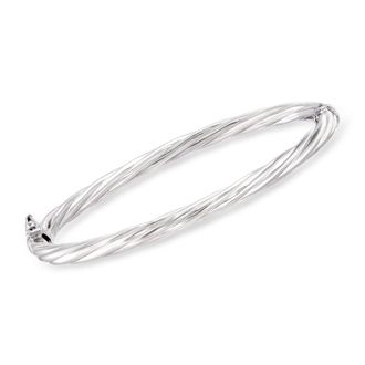 Ross-Simons Sterling Silver Twisted Bangle Bracelet